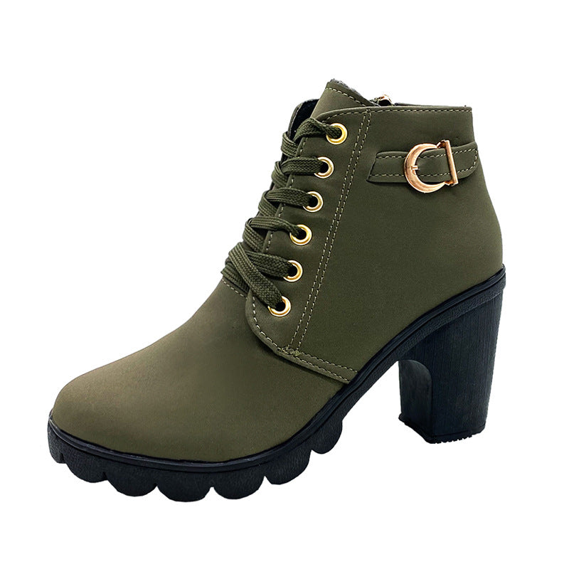 Bottes Femme à Talon Block Semelle Épaisse💥💥achetez-en 2  la livraison est gratuite