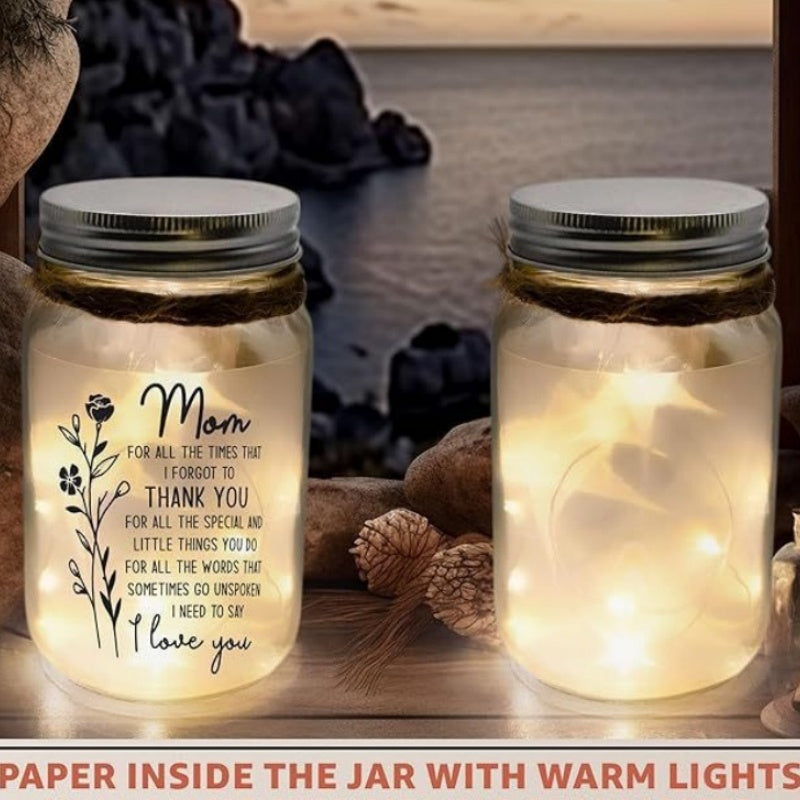 Lampe bouteille à souhait en verre Warm Glow