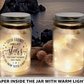 Lampe bouteille à souhait en verre Warm Glow