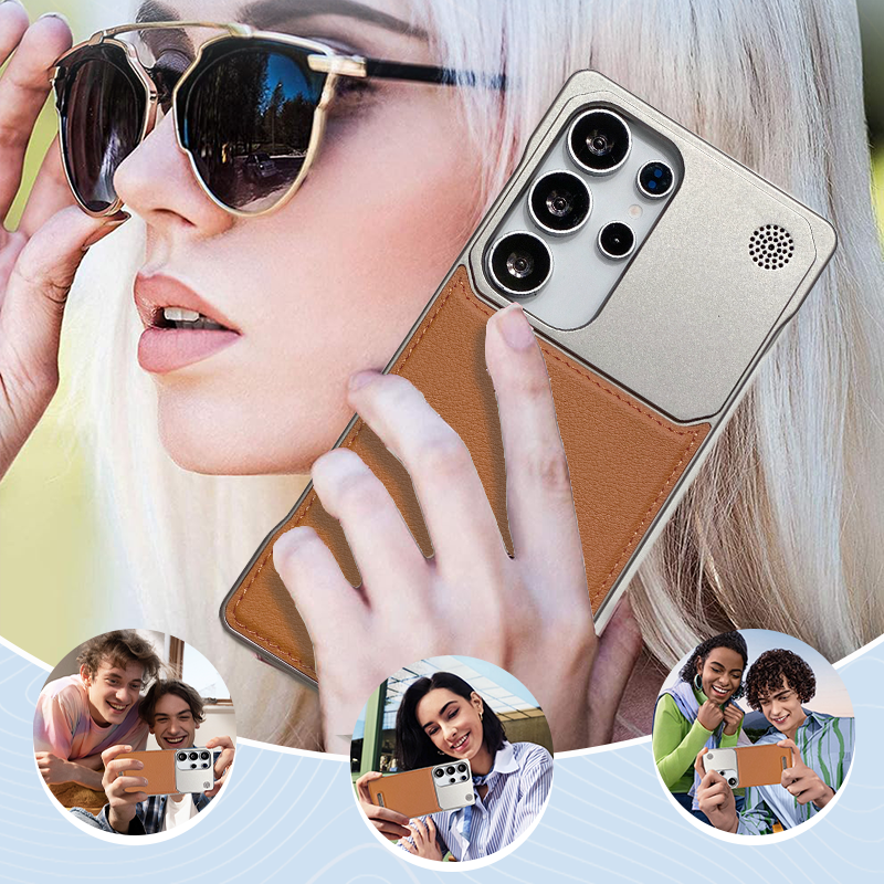 Coque de Téléphone de Protection Fine et Résistante en PU