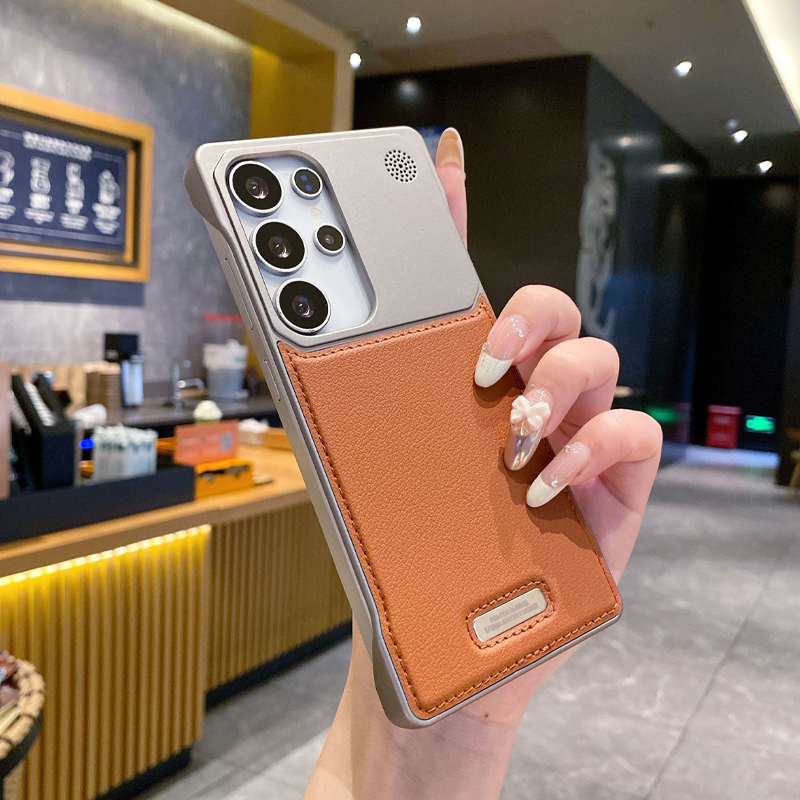 Coque de Téléphone de Protection Fine et Résistante en PU