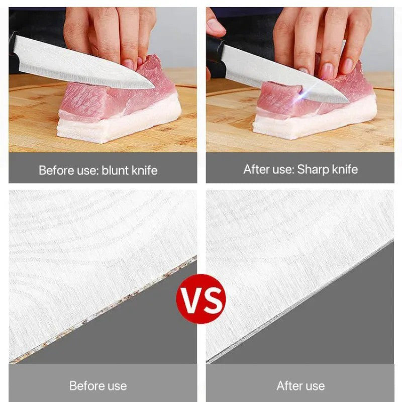 Mini Aiguiseur de Couteaux avec Base à Ventouse