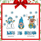 Autocollant magnétique sur le thème de Noël