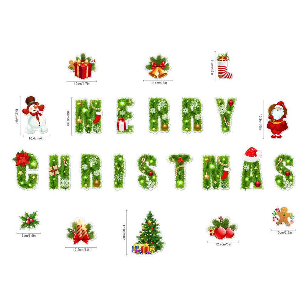 Autocollant magnétique sur le thème de Noël