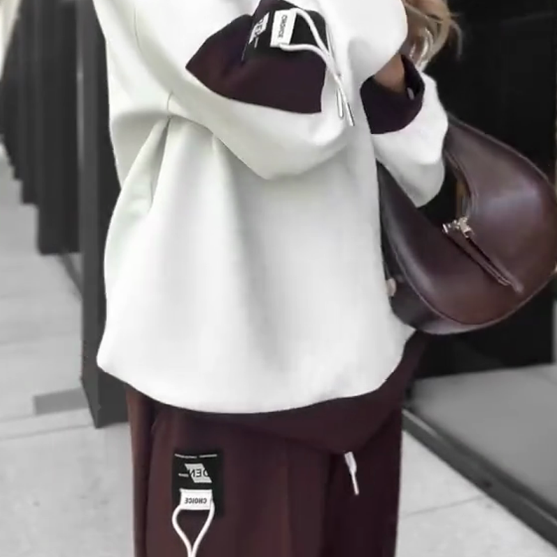 🎉🎉 Ensemble sweat à capuche et pantalon de jogging à blocs de couleurs