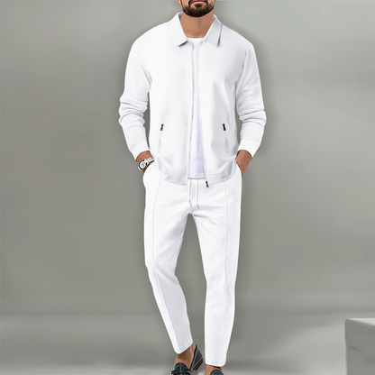 Élégant ensemble 2 pièces composé d'une veste et d'un pantalon de jogging pour homme【Livraison gratuite】