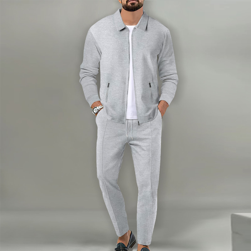 Élégant ensemble 2 pièces composé d'une veste et d'un pantalon de jogging pour homme【Livraison gratuite】