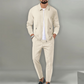 Élégant ensemble 2 pièces composé d'une veste et d'un pantalon de jogging pour homme【Livraison gratuite】