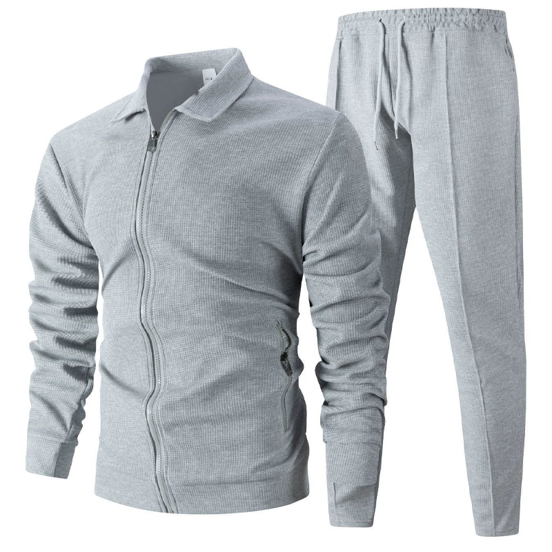 Élégant ensemble 2 pièces composé d'une veste et d'un pantalon de jogging pour homme【Livraison gratuite】