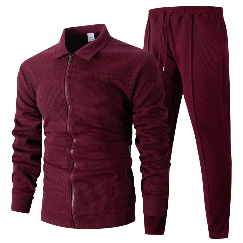 Élégant ensemble 2 pièces composé d'une veste et d'un pantalon de jogging pour homme【Livraison gratuite】