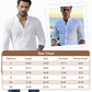 🔥Soldes exceptionnelles‼️Chemise unie décontractée à col montant pour homme