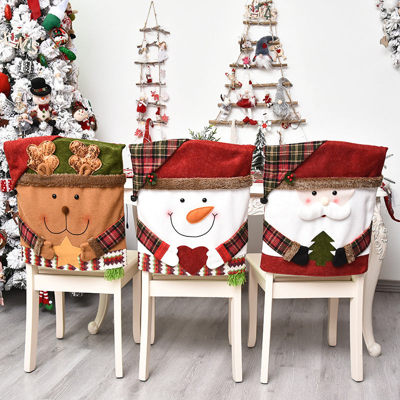 Housse de chaise sur le thème de Noël🎄Soldes de Noël🎄