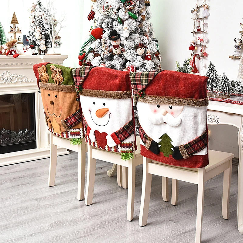 Housse de chaise sur le thème de Noël🎄Soldes de Noël🎄