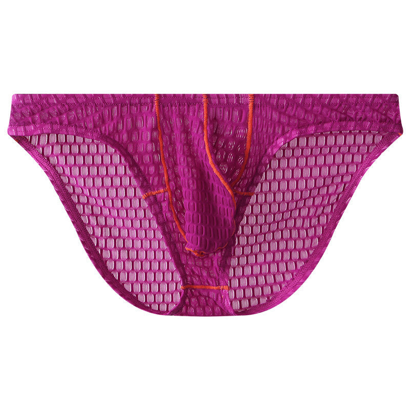 Slip taille basse en maille dentelle pour homme