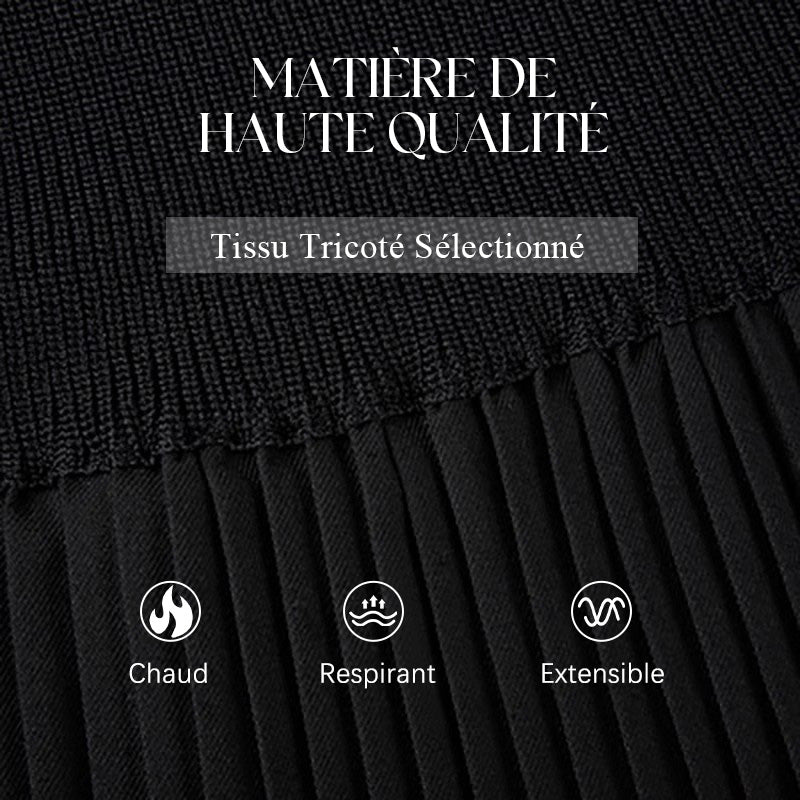 🍁Nouveau design 2025✨Robe femme grande taille à manches lanterne et col montant🌈👗