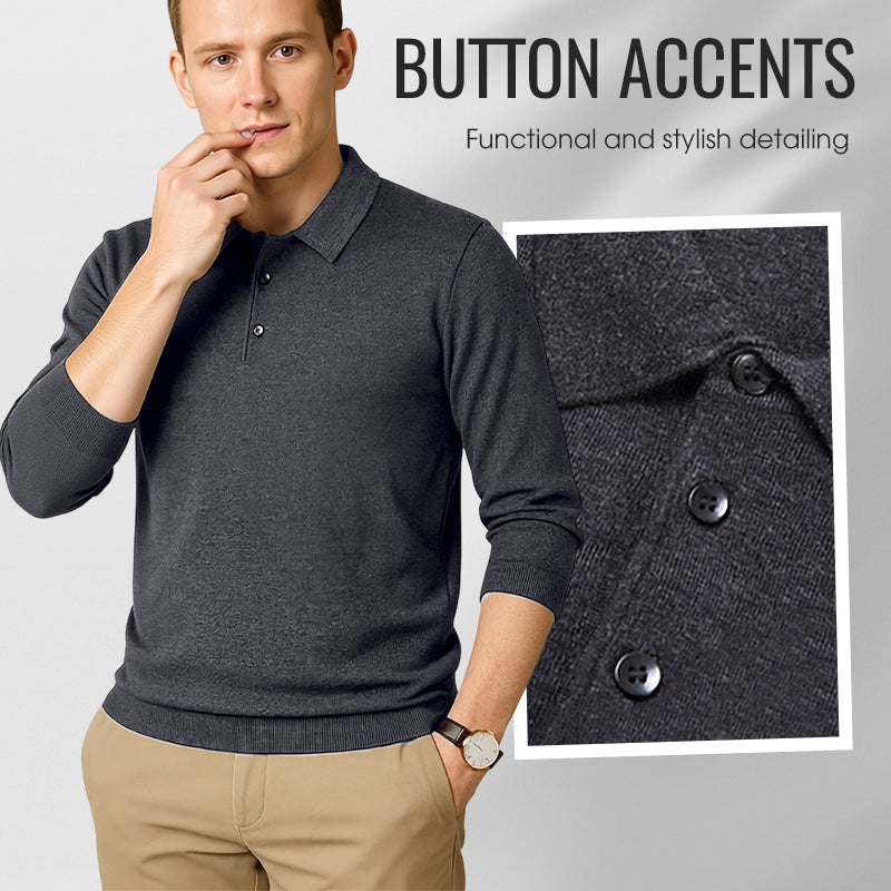 Pull à manches longues doux et confortable pour homme