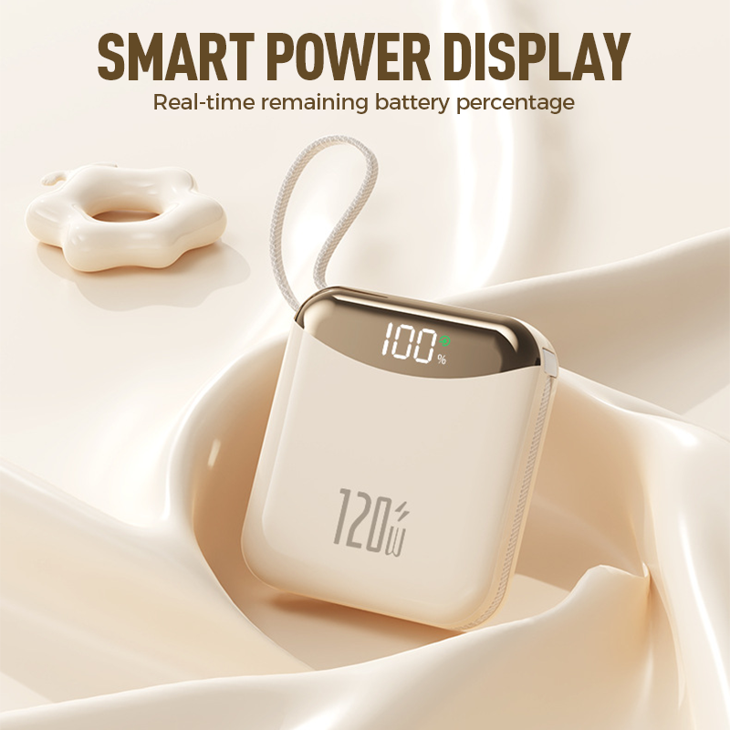 Batterie externe à recharge ultra rapide 120 W avec câbles