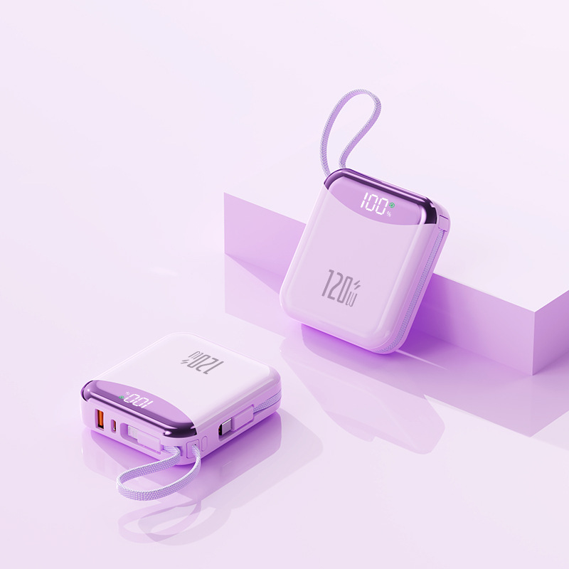 Batterie externe à recharge ultra rapide 120 W avec câbles