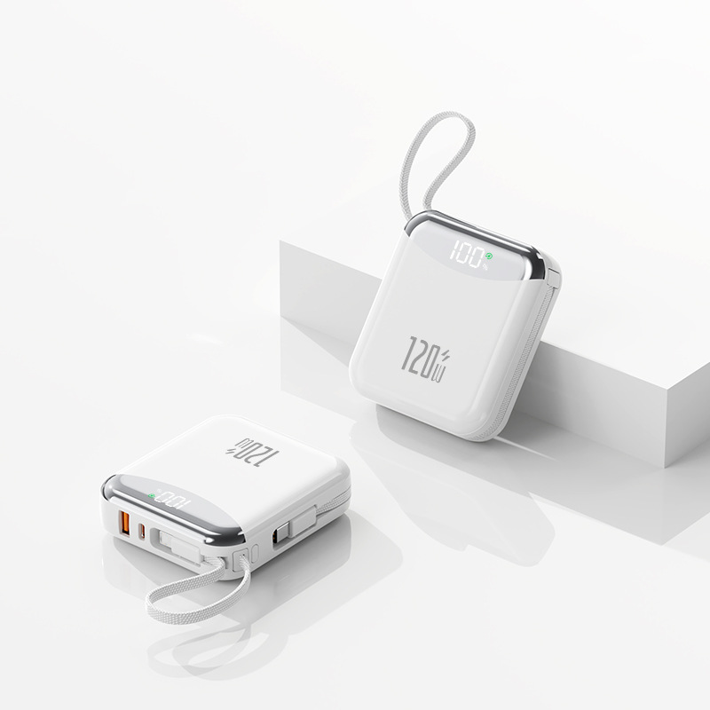Batterie externe à recharge ultra rapide 120 W avec câbles