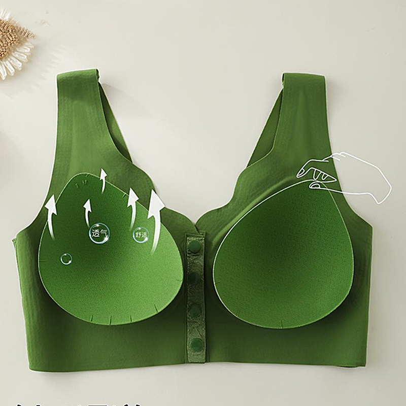 🏆Soutien-Gorge Confortable Sans Armature avec Fermeture Frontale🌿🌿