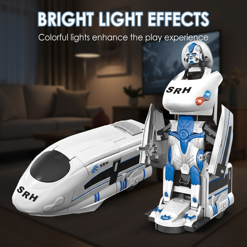 Jouet robot train transformable rechargeable