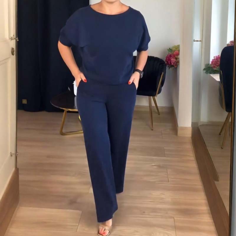 🌸Soldes d'automne👗 Élégant ensemble trois pièces avec cardigan long – Tissu doux, haut et pantalon stylés, parfaits pour aller au travail et pour le quotidien. ✨