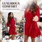 Robe élégante à col en V pour femme