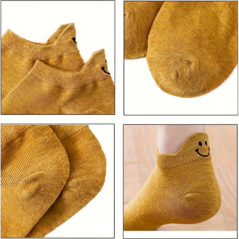 Chaussettes brodées 4 Seasons Cartoon Smiling Face