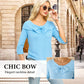 Pull en maille pour femme avec nœud