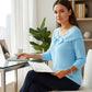 Pull en maille pour femme avec nœud