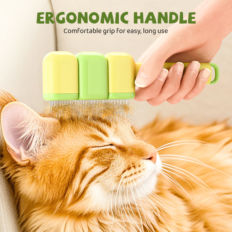 Brosse autonettoyante pour animaux de compagnie