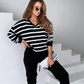 Ensemble 2 pièces pour femme composé d'un haut à col en V et d'un pantalon uni🔥Livraison gratuite