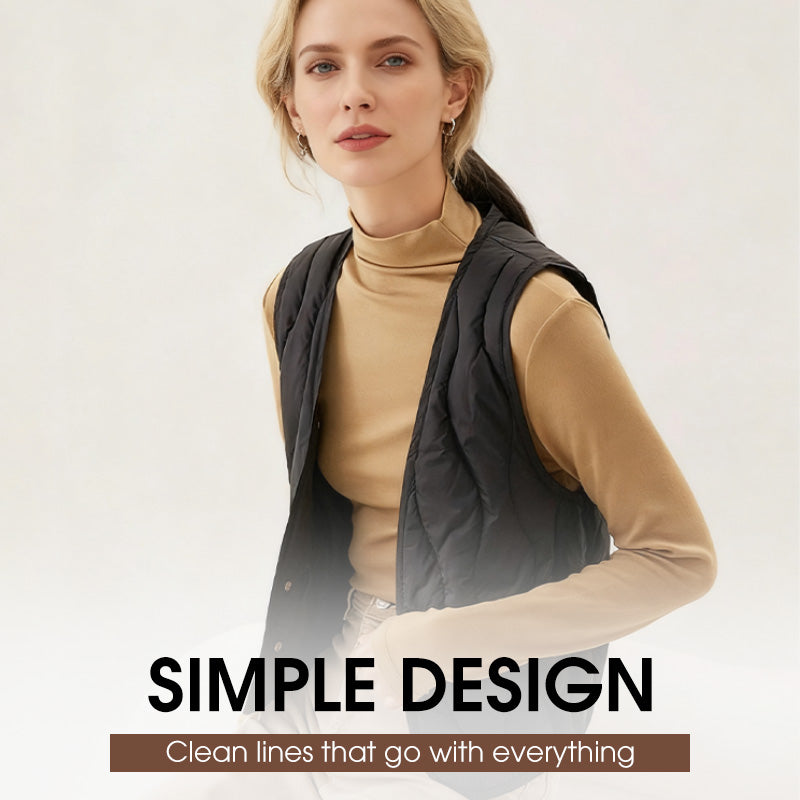 Gilet matelassé chaud pour femme