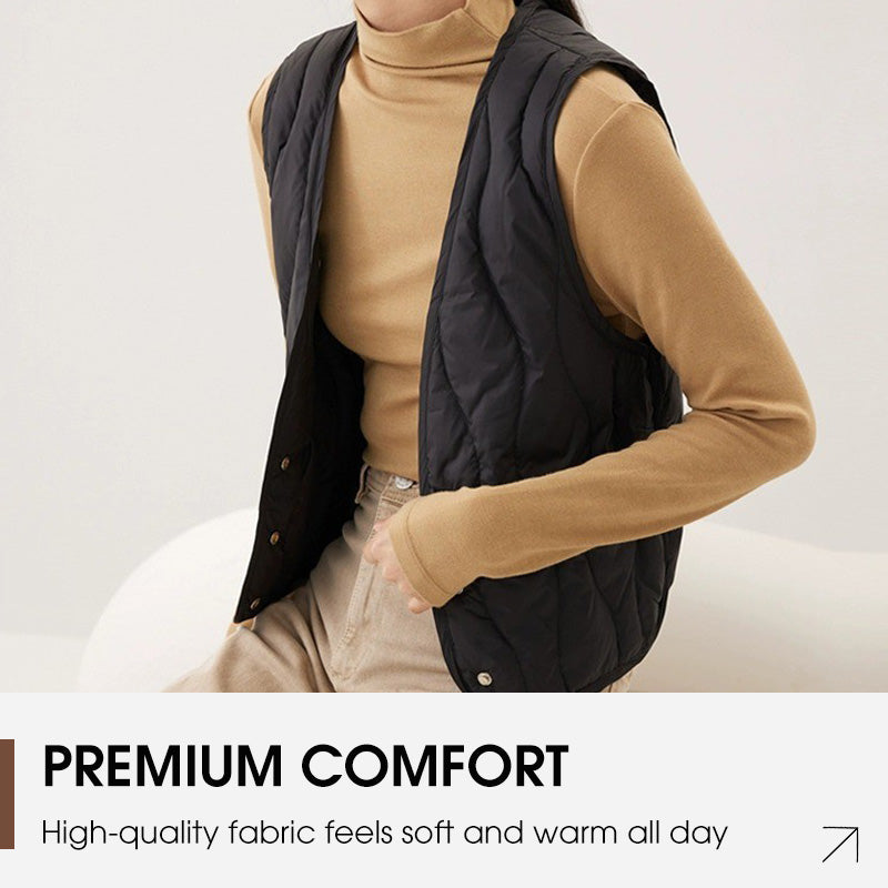 Gilet matelassé chaud pour femme