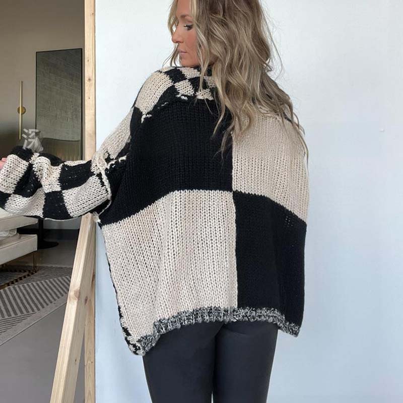 ❄️DERNIER JOUR DE PROMOTION - 50 % DE RÉDUCTION 💖 Cardigan ouvert à carreaux pour femme