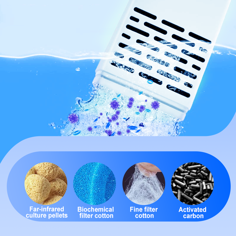 💦Filtre 3 en 1 pour aquarium – filtration, oxygénation et pompage de l'eau🐠