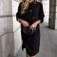 Robe-hoodie décontractée à manches longues pour femme