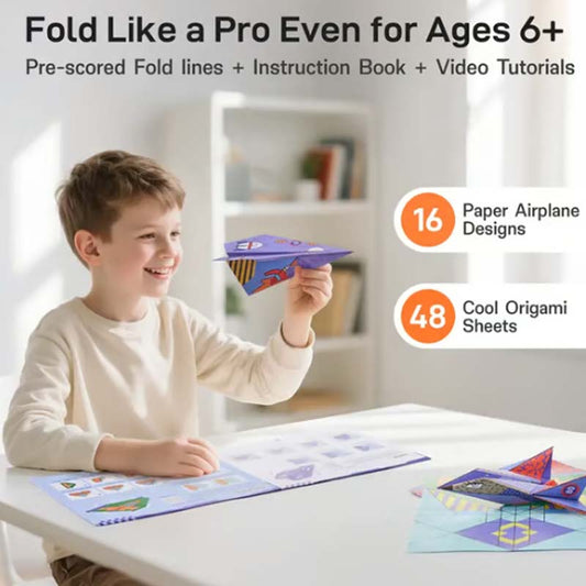 Kit créatif d'avions en papier à faire soi-même pour les enfants✨