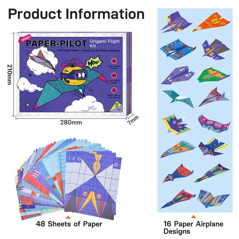 Kit créatif d'avions en papier à faire soi-même pour les enfants✨