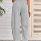 Pantalon de survêtement capri à poche et cordon de serrage