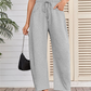 Pantalon de survêtement capri à poche et cordon de serrage