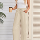 Pantalon de survêtement capri à poche et cordon de serrage