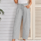 Pantalon de survêtement capri à poche et cordon de serrage