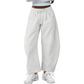 Pantalon de survêtement capri à poche et cordon de serrage