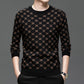 Pull slim à manches longues et imprimé tendance pour homme