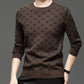 Pull slim à manches longues et imprimé tendance pour homme