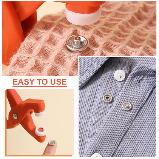 📢📢50 % de réduction！！！Kit d'outils pour boutons-pression en métal avec pinces de fixation