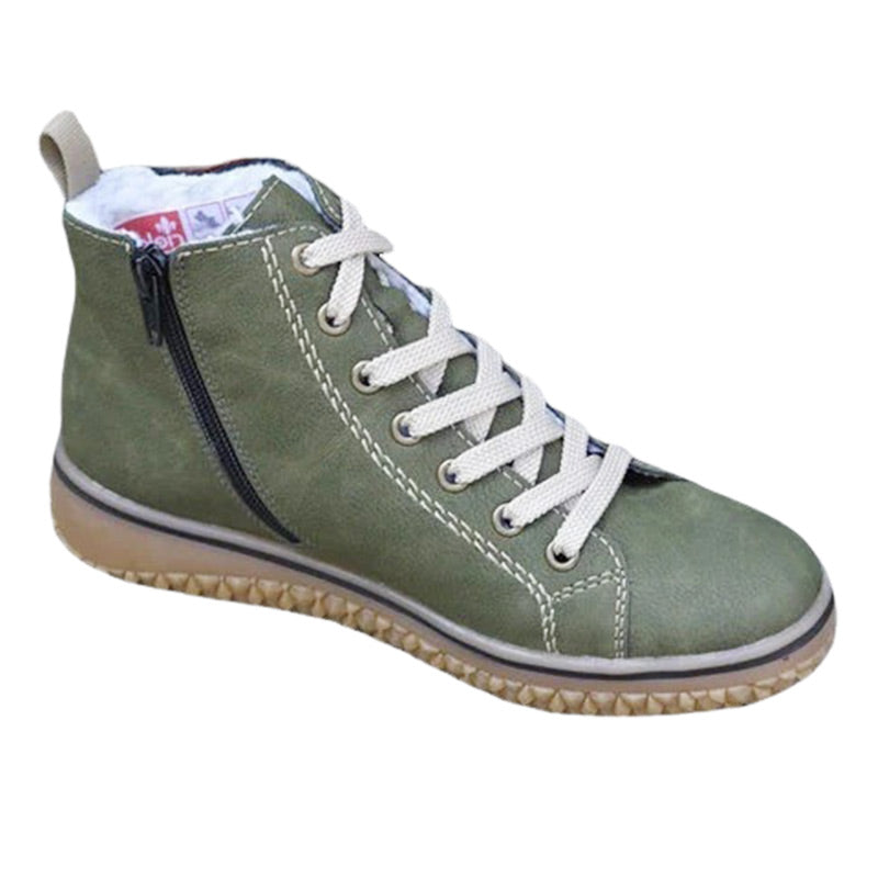 Bottes thermiques en peluche à fermeture éclair latérale pour femmes