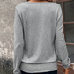 👚 Haut à manches longues uni et élégant pour femme