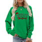 💖DERNIER JOUR DE PROMOTION - 50 % DE RÉDUCTION 💖 Sweat-shirt imprimé « Joyeux Noël » pour femme